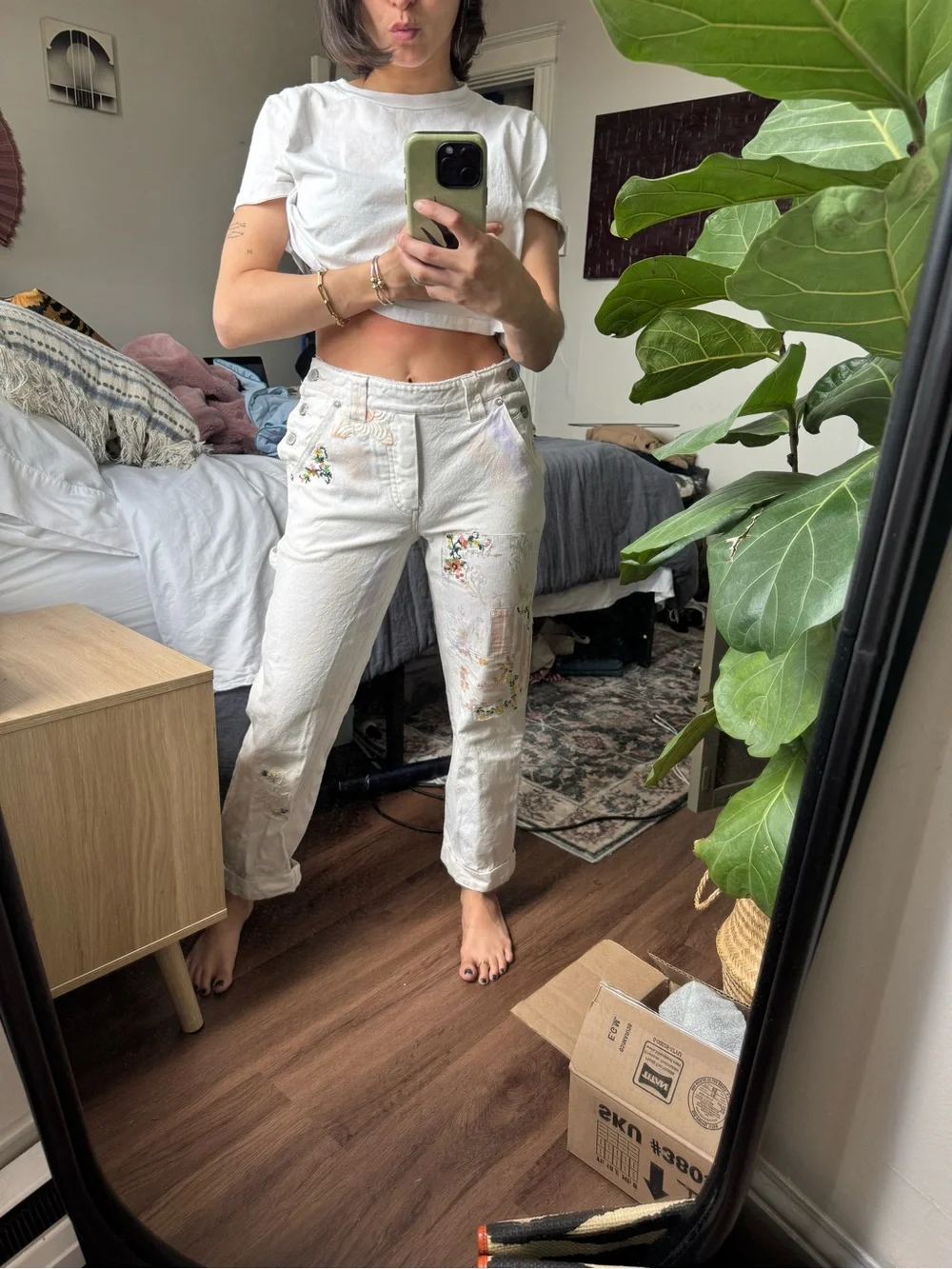 Free People patchwork jeans! - Picture 7 of 9
